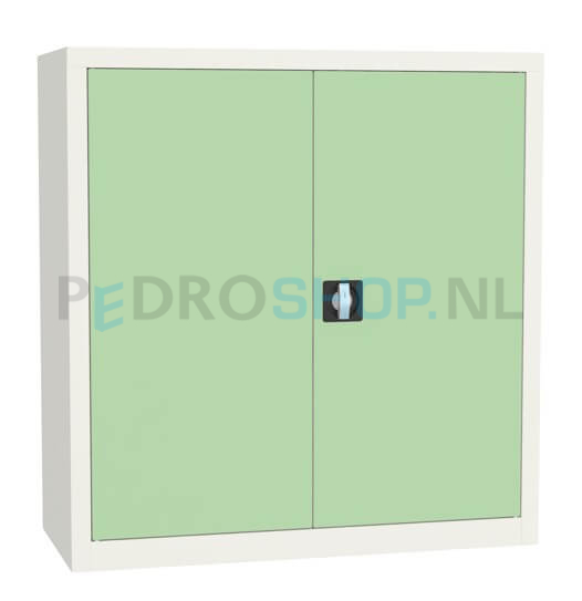 Draaideurkast SQ-103, 104*100*43,5 mintgroen, 2 legborden