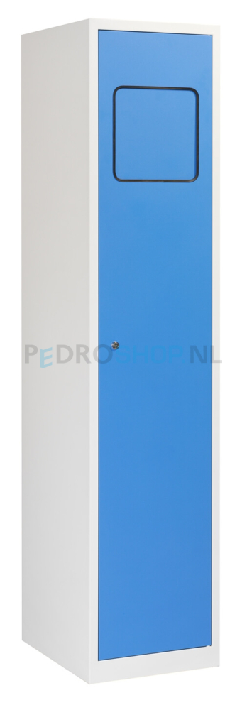 Was opvang garderobekast PDC-710, 1-deurs, blauw
