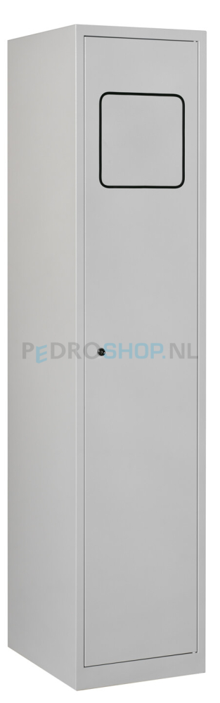 Was opvang garderobekast PDC-710, 1-deurs, lichtgrijs