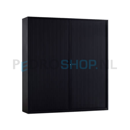 Demontabele roldeurkast PDC-D195-160, 195*160*45, 4 legborden, zwart