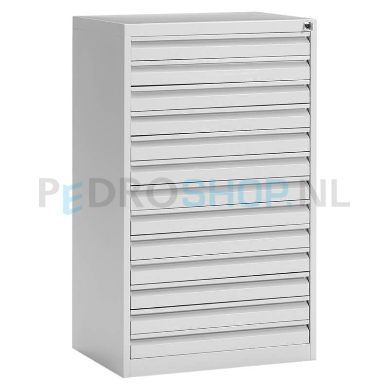 Tekeningkast PDC-A313, A3 formaat, 13 laden, lichtgrijs