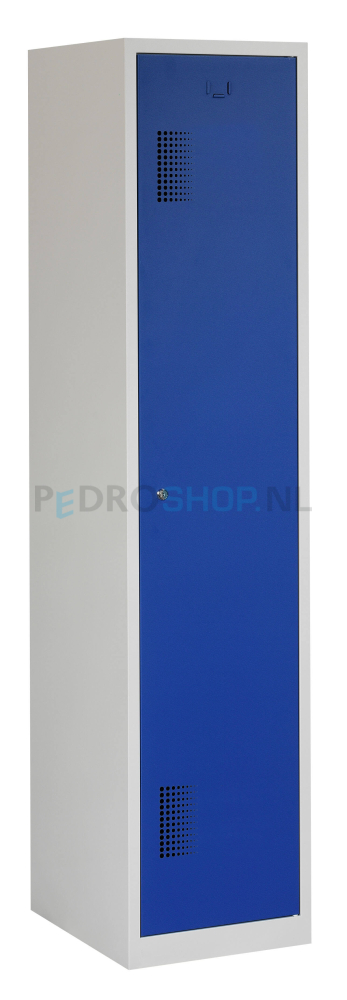 Schoon/vuil garderobekast PDC-T210, 1-koloms, 1-deurs, blauw