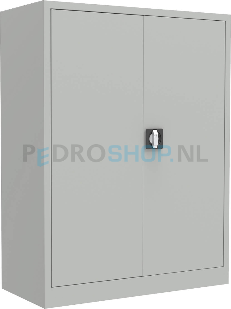 Draaideurkast PDC-120, 120*92*42, 2 legborden, lichtgrijs