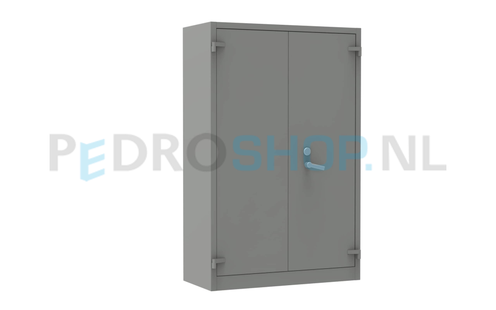 Brand- en inbraakwerende kast PDC-195-126, 195*126*55, lichtgrijs