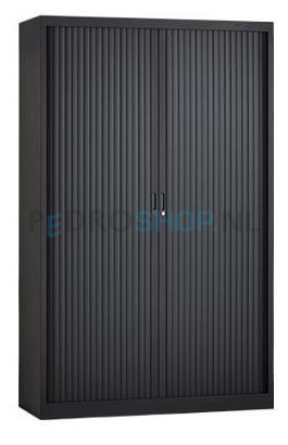 Demontabele roldeurkast PDC-D195-120, 195*120*45, 4 legborden, zwart