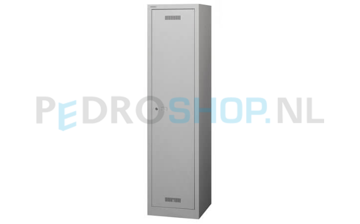 Bisley schoon/vuil garderobekast Monobloc, 1-deurs, lichtgrijs, 42.2 cm breed