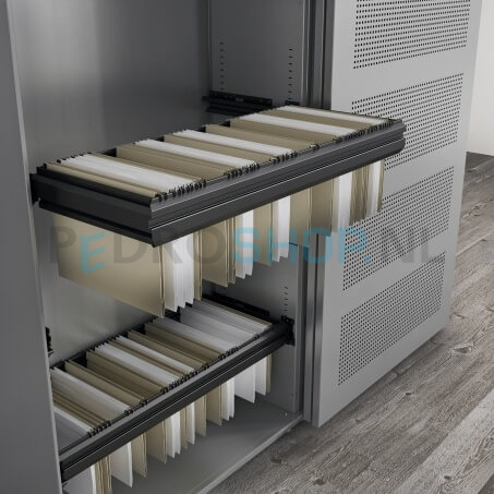 Uittrekbeveiliging t.b.v. uittrekframe schuifdeurkast