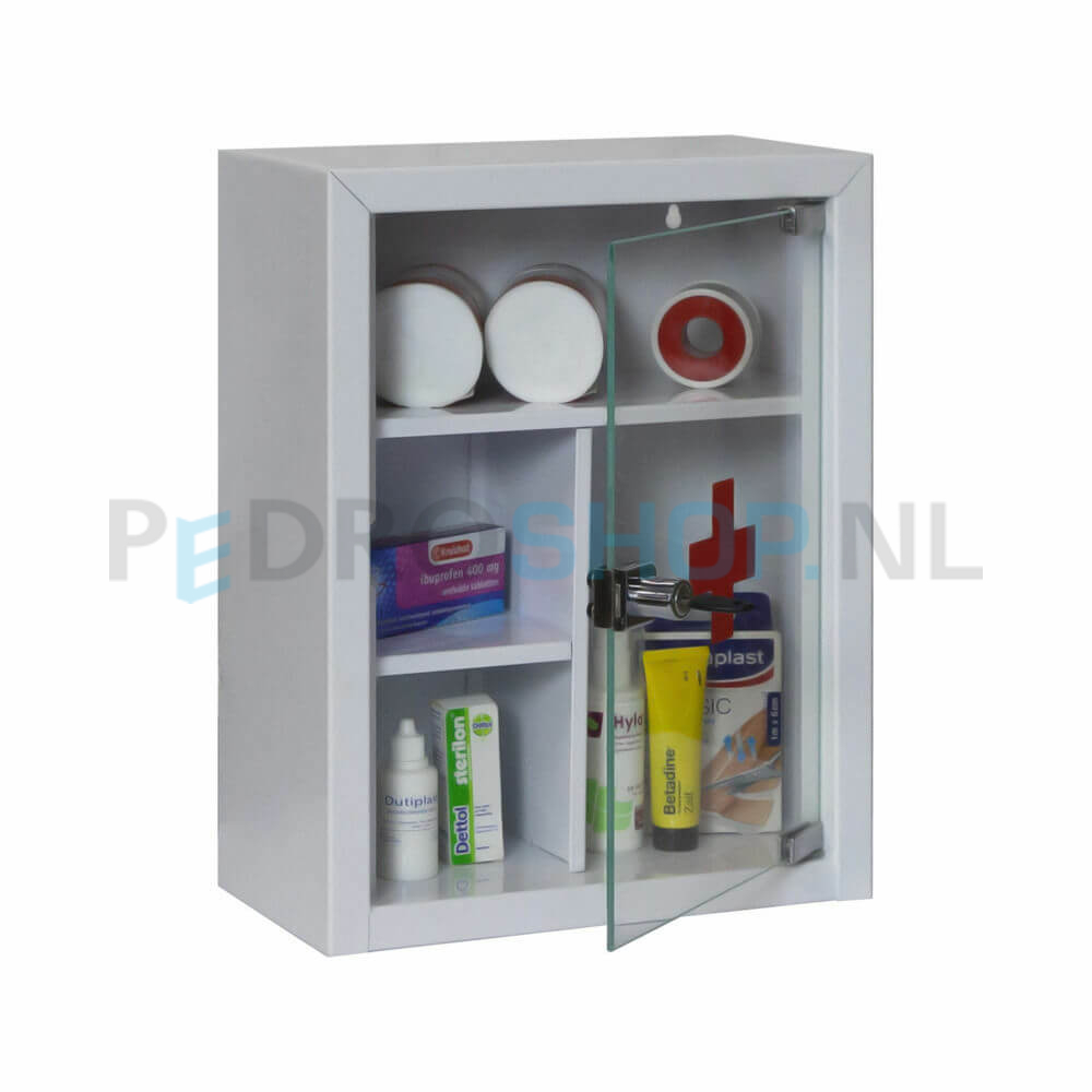 Filex MC glazen deur medicijnkast.