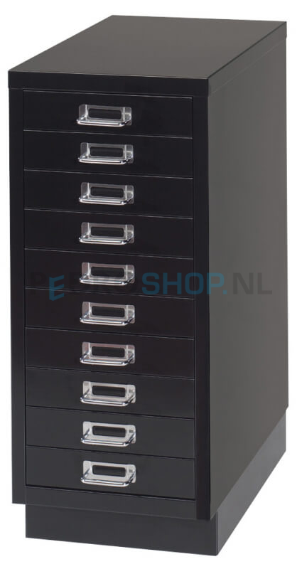 Meerladenkast PDC-10, A4 formaat, 10 laden, zwart