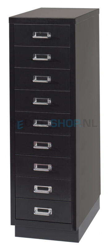 Meerladenkast PDC-09, A4 formaat, 9 laden, zwart