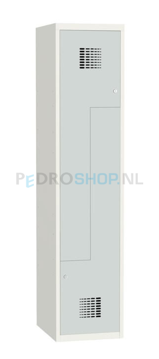 SQ Classic Z-garderobekast, 1-koloms, 2-deurs, lichtgrijs, 180*40*50 cm