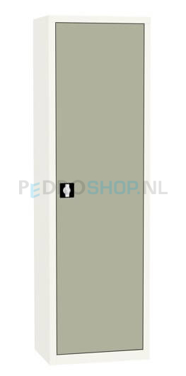 Draaideurkast SQ-202, 199*80*43,5 kiezelgrijs, 4 legborden