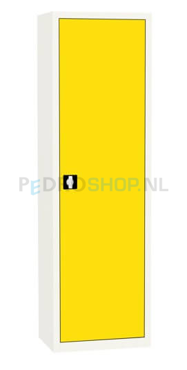 Draaideurkast SQ-202, 199*80*43,5 geel, 4 legborden
