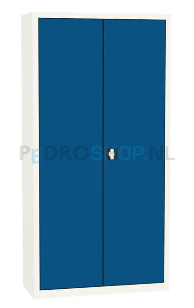 Draaideurkast SQ-203, 199*100*43,5 blauw, 4 legborden