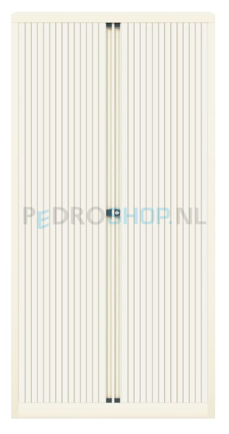 Archiefkast AKS met roldeur, krijtwit, 4 legborden, 198*100*43