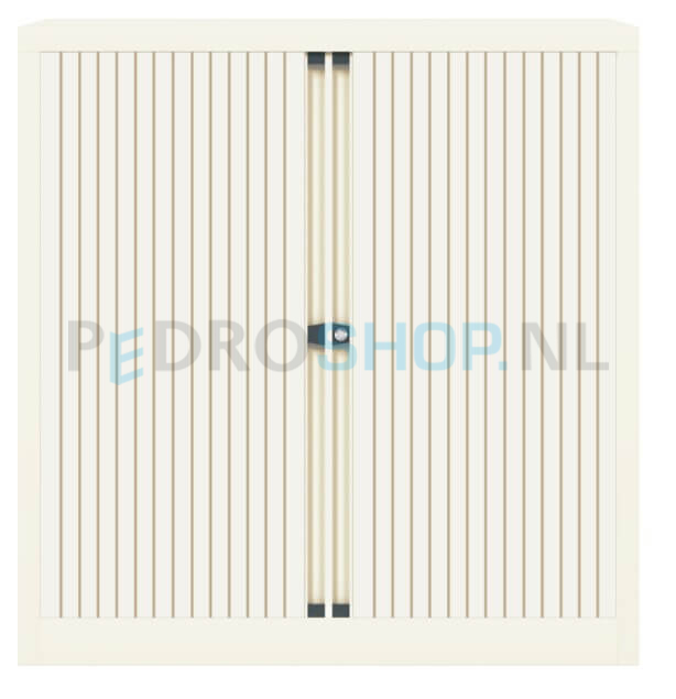 Archiefkast AKS met roldeur, krijtwit, 2 legborden, 103*100*43