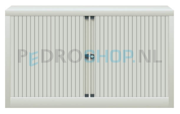 Archiefkast AKS roldeur, lichtgrijs, 1 legbord, laag model, 70*120*43