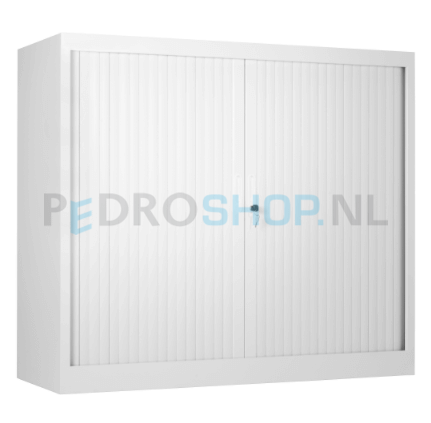 Roldeurkast PDC 105-120, 105*120*45, 2 legborden, wit