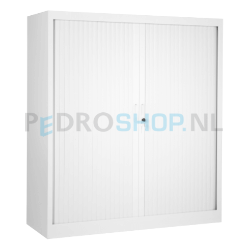 Roldeurkast PDC 135-120, 135*120*45, 3 legborden, wit