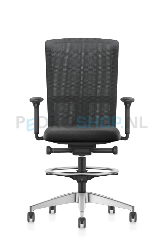 Hoge bureaustoel Se7en PRO LX002, zwart, netbespanning