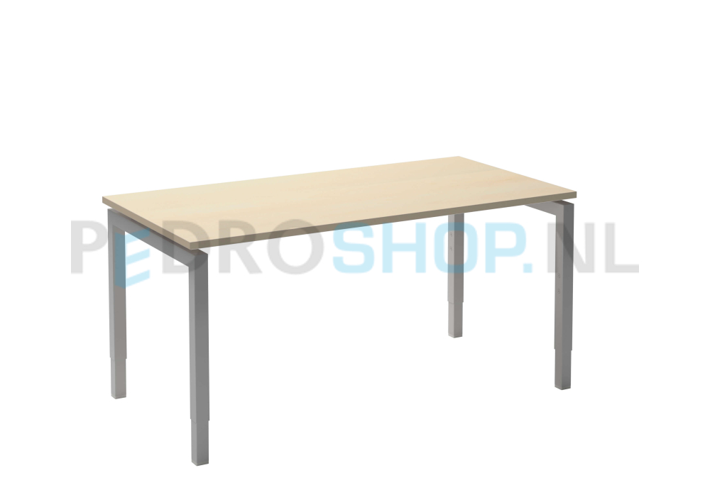 Bureau DSQ 180*80, witte N-poot met ahorn blad
