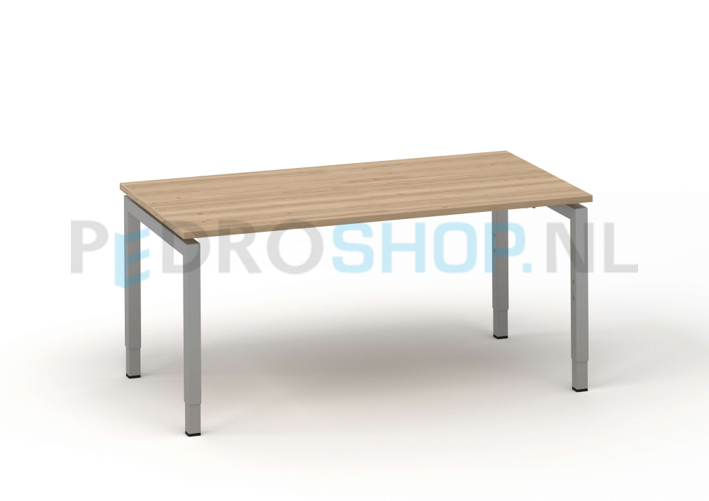 Bureau DSQ 160*80, witte N-poot met robson eiken blad