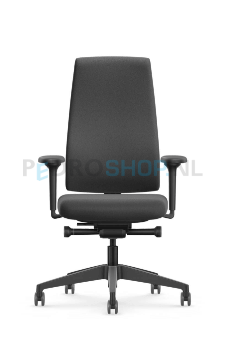 Bureaustoel Se7en LX011 NPR, zwart, volledig gestoffeerd